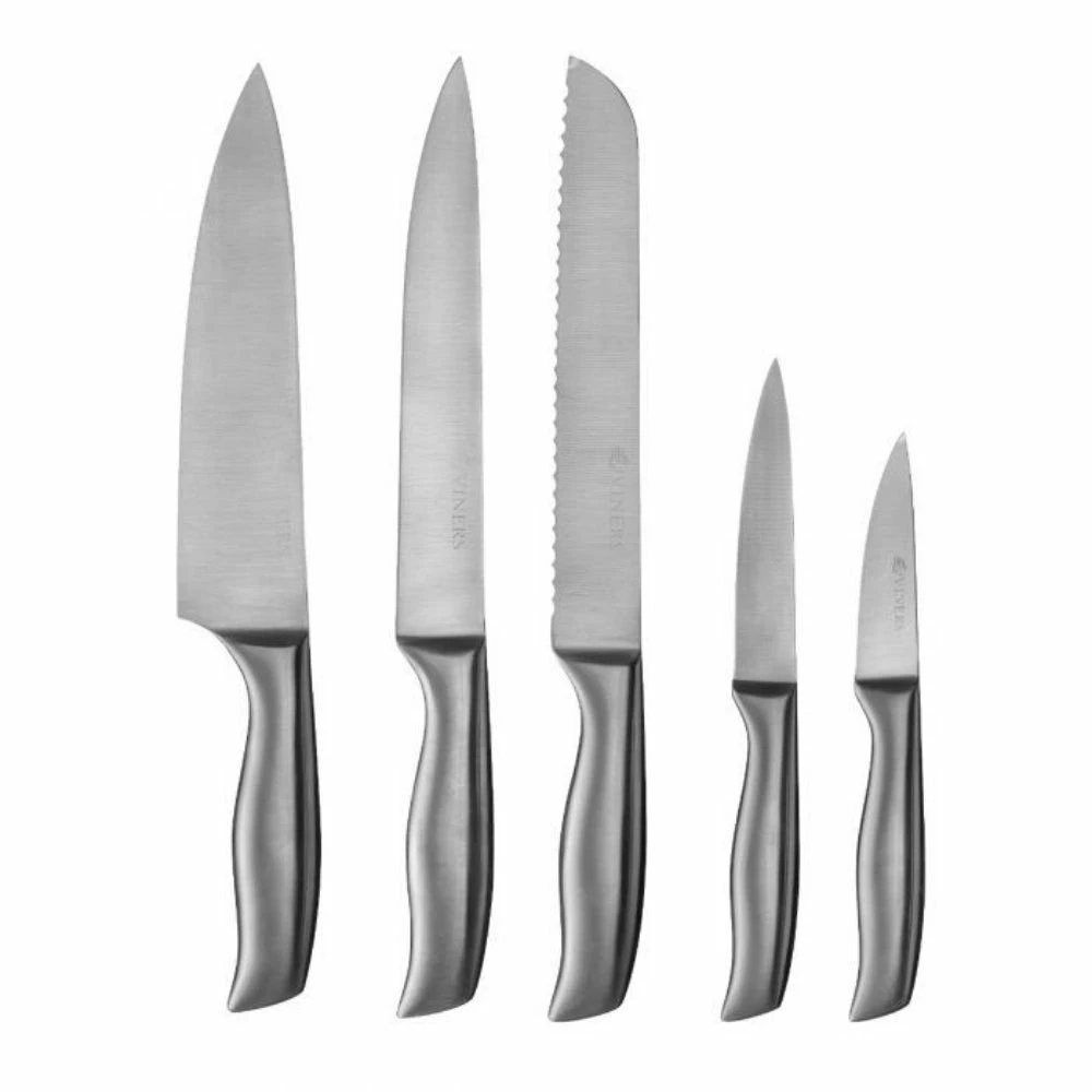 Viners 5-Piece Knife Block Set | Acacia 4 Viners 5-Piece Knife Block Set | Acacia - Image 2