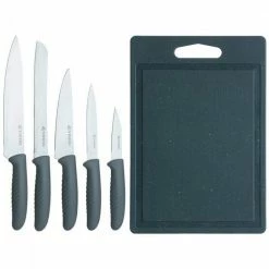 Viners 5-Piece Knife & Chopping Board Set | Speckle