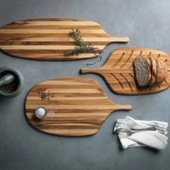 TeakHaus Canoe Bread Board (Small) | 19" X 9.25" X 0.5" 10 TeakHaus Canoe Bread Board (Small) | 19" X 9.25" X 0.5" -Knife Sets Shop 07.2 canoe 1