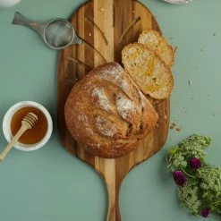 TeakHaus Canoe Bread Board (Small) | 19" X 9.25" X 0.5" 9 TeakHaus Canoe Bread Board (Small) | 19" X 9.25" X 0.5" -Knife Sets Shop 07.7 canoe 7012 1