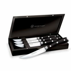 Wusthof Cutlery Wusthof Classic IKON 4-Piece Steak Knife Set With Wood Box