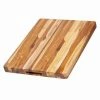 TeakHaus Edge Grain Carving Board W/Hand Grip (Rectangle) | 20" X 15" X 1.5" With Board Seasoning Stick -Knife Sets Shop 106 traditional