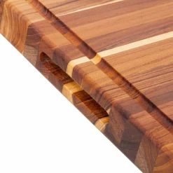 TeakHaus Edge Grain Carving Board W/Hand Grip + Juice Canal (Rectangle) | 24" X 18" X 1.5" With Board Seasoning Stick 9 TeakHaus Edge Grain Carving Board W/Hand Grip + Juice Canal (Rectangle) | 24" X 18" X 1.5" With Board Seasoning Stick -Knife Sets Shop 108.2 traditional 1