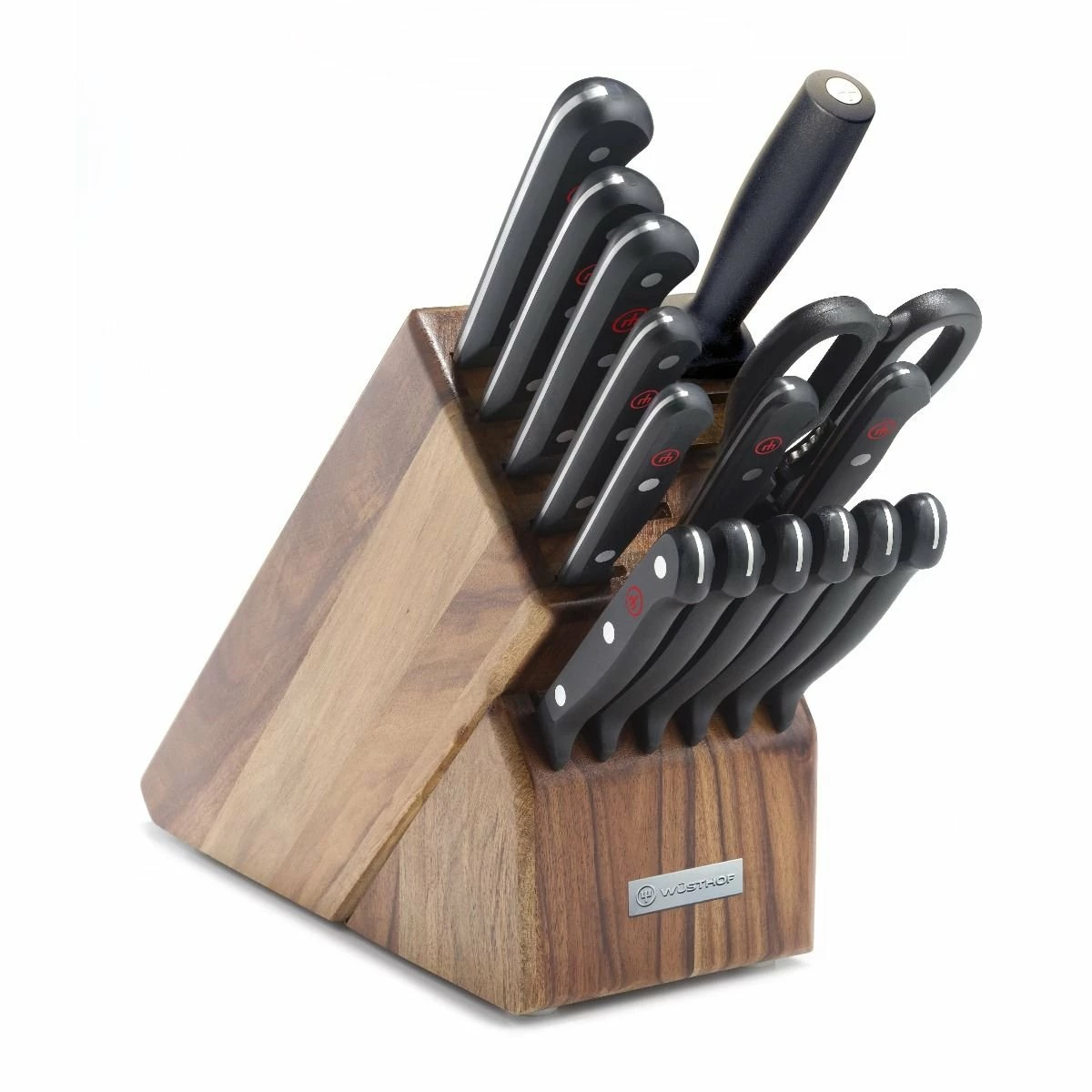 Wusthof Cutlery Wusthof Gourmet 16-Piece Knife Block Set | Acacia 3 Wusthof Cutlery Wusthof Gourmet 16-Piece Knife Block Set | Acacia