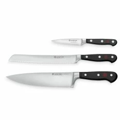 Wusthof Cutlery Wusthof Classic 3-Piece Starter Knife Set | Cook's, Bread & Paring