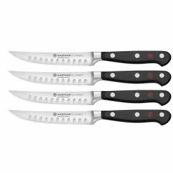 Wusthof Cutlery Wusthof Classic 4-Piece Steak Knife Set | Hollow Edge