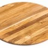 TeakHaus Elegant Round Edge Grain Cutting/Serving Board | 18" X 0.55" -Knife Sets Shop 208 elegant