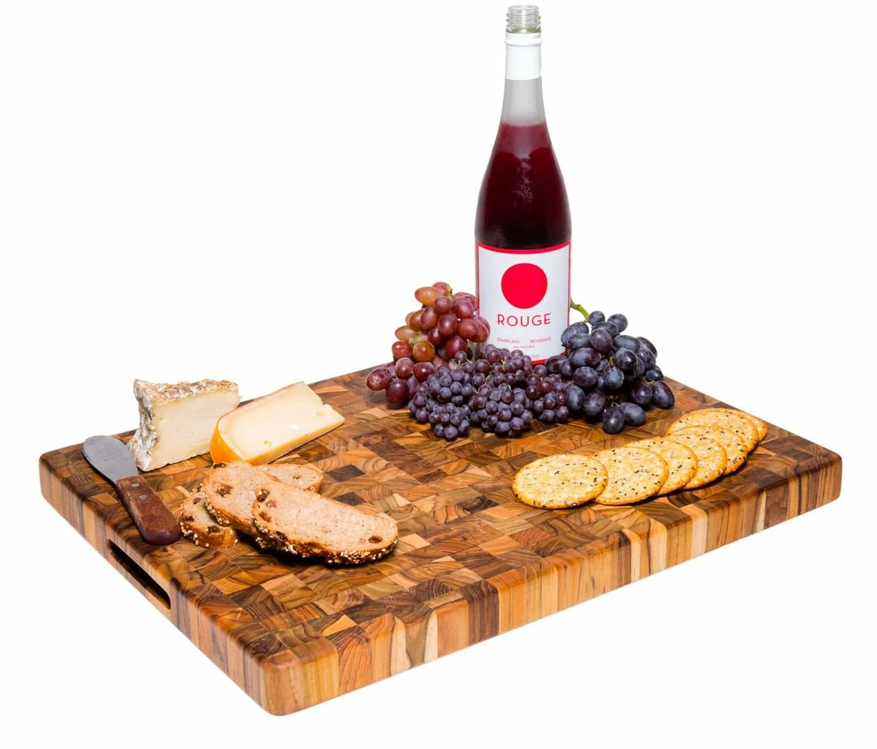 TeakHaus End Grain Carving Board W/Hand Grip (Rectangle) | 20" X 15" X 1.5" 3 TeakHaus End Grain Carving Board W/Hand Grip (Rectangle) | 20" X 15" X 1.5"