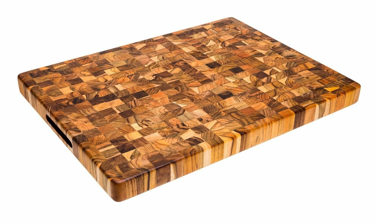 TeakHaus End Grain Carving Board W/Hand Grip (Rectangle) | 20" X 15" X 1.5" 5 TeakHaus End Grain Carving Board W/Hand Grip (Rectangle) | 20" X 15" X 1.5" - Image 3