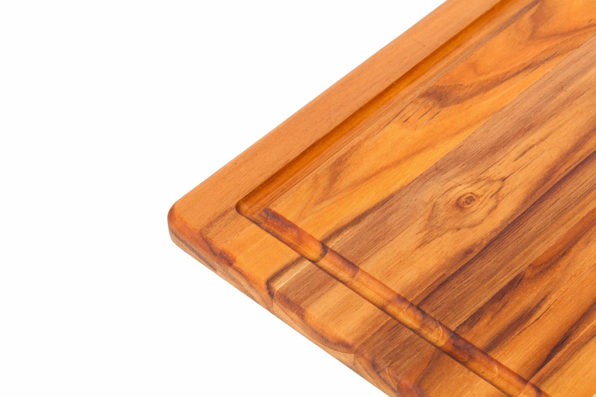 TeakHaus Edge Grain Cutting/Serving Board + Juice Canal (Rectangle) | 15.75" X 11" X 0.5" 4 TeakHaus Edge Grain Cutting/Serving Board + Juice Canal (Rectangle) | 15.75" X 11" X 0.5" - Image 2