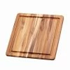 TeakHaus Edge Grain Cutting/Serving Board + Juice Canal (Square) | 11.75" X 11.75" X 0.5" -Knife Sets Shop 407 essential