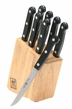 Zwilling J.A. Henckels TWIN Gourmet 9-Piece Steak Knife Set W/ Block