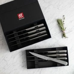 Zwilling J.A. Henckels Porterhouse Stainless Steel Steak Knife Set In Gift Box | 8-Piece -Knife Sets Shop 424415611