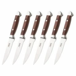 Viking 6-Piece Steak Knife Set With Box | Red -Knife Sets Shop 61tawigslvl. ac sl1500