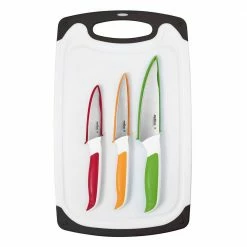 Zyliss Comfort Cutting Board & Knife Set