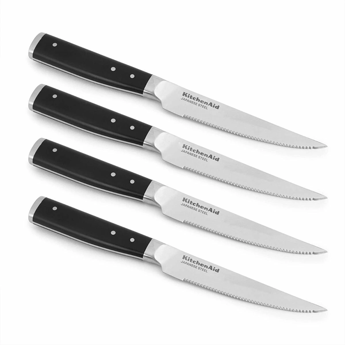 KitchenAid Non-Electrics KitchenAid Gourmet Forged 4-Piece 4.5" Steak Knife Set | Serrated 4 KitchenAid Non-Electrics KitchenAid Gourmet Forged 4-Piece 4.5" Steak Knife Set | Serrated - Image 2