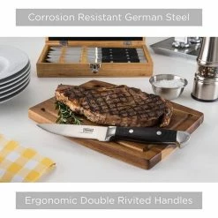 Viking 6-Piece Steak Knife Set With Box | Black -Knife Sets Shop 71ao1mdpvll. ac sl1500