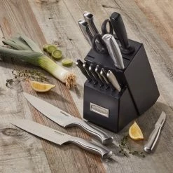 Cuisinart Stainless Steel Hollow Handle 15-piece Block Set -Knife Sets Shop 71b08hfwbkl. ac sl1024