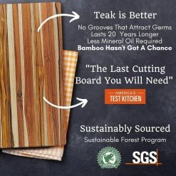 TeakHaus Edge Grain Carving Board | 14" X 10" -Knife Sets Shop 71fscoyntnl. ac sl1080 1