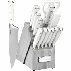 Cuisinart 15-piece Triple Rivet Cutlery Block Set | Grey Block