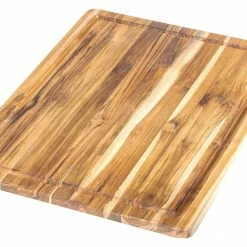 TeakHaus Edge Grain Carving Board + Juice Canal (Rectangle) | 18" X 14" X 1"