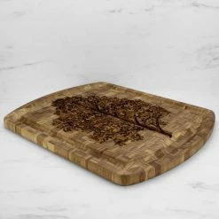 Totally Bamboo Family Tree Carving Board With Juice Groove | 19.5" X 15.75" -Knife Sets Shop carve3