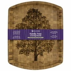 Totally Bamboo Family Tree Carving Board With Juice Groove | 19.5" X 15.75" -Knife Sets Shop carve6