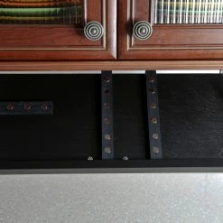 Drop Block Under Cabinet Knife Storage Rack - Large, Black