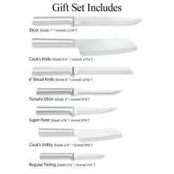 Rada Cutlery 8-Piece Essential Oak Block Set | Silver -Knife Sets Shop essentail oak block gift set s58 features e 5000x