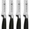 Zwilling J.A. Henckels Four Star 4 Piece Steak Knife Set -Knife Sets Shop henckel four star knife set steak 4 piece 39190 000 popup
