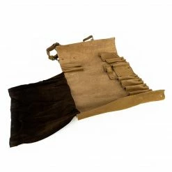 Hammer Stahl Cutlery Premium Leather Knife Roll - 11 Slot -Knife Sets Shop hs 9005 angle 2