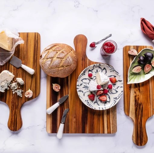 TeakHaus Edge Grain Paddle Board (Medium) | 20" X 10" X 0.75" -Knife Sets Shop marine life 2