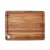 TeakHaus Edge Grain Carving Board W/Corner Hole + Juice Canal (Rectangle) | 18" X 14" X 0.75" 1 TeakHaus Edge Grain Carving Board W/Corner Hole + Juice Canal (Rectangle) | 18" X 14" X 0.75" -Knife Sets Shop proteak cutting board 517 2