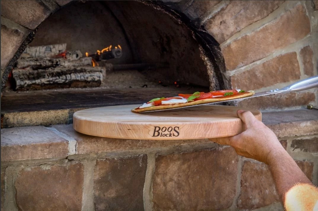 John Boos - 18" Round Cutting Board - Edge Grain - Maple 4 John Boos - 18" Round Cutting Board - Edge Grain - Maple - Image 2