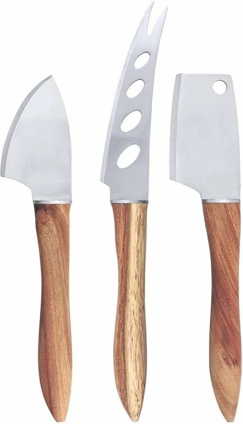 Swissmar 3-Piece Acacia Handle Knife Set 3 Swissmar 3-Piece Acacia Handle Knife Set