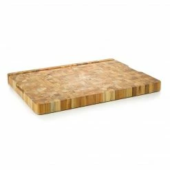 TeakHaus End Grain Smart Board (Large) | 20" X 15" X 1.5" -Knife Sets Shop teak board empty