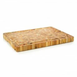 TeakHaus End Grain Smart Board (Large) | 20" X 15" X 1.5" -Knife Sets Shop teak board upside down