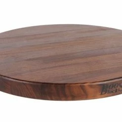 John Boos - 18" Round Cutting Board - Edge Grain – Walnut